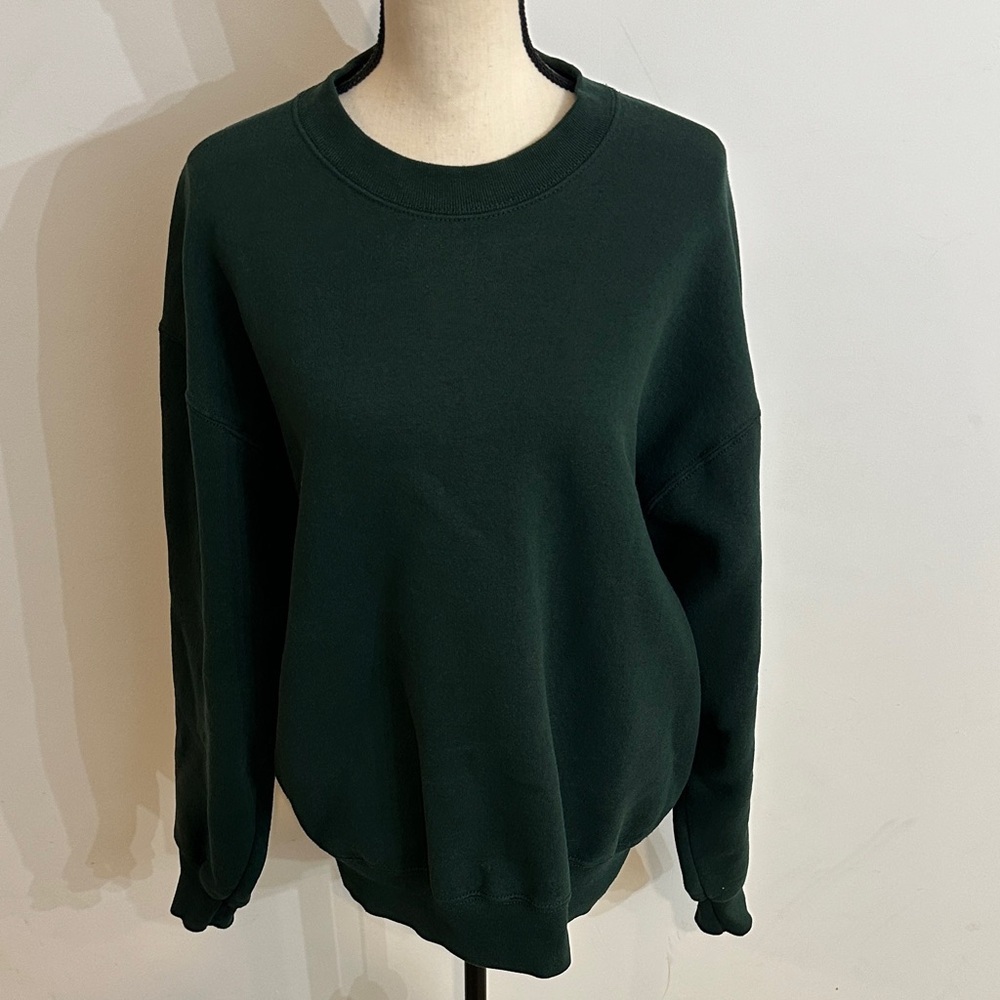 Vintage 90s Munsingwear Classic Green Unisex Sweatshirt Pullover Crew Cotton